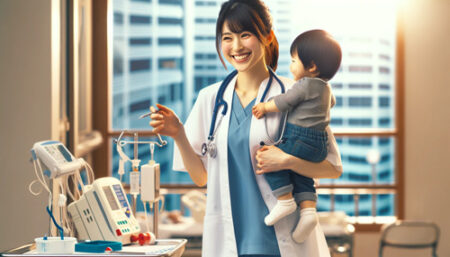女性看護師が育児と仕事を両立する新しい風