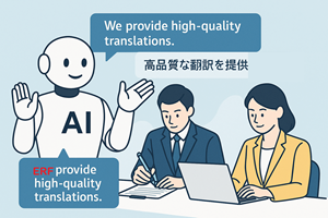 人間による監訳作業