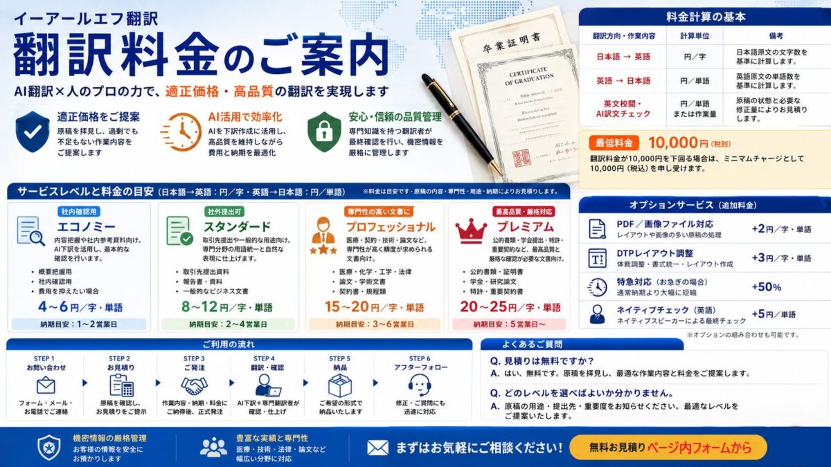翻訳料金